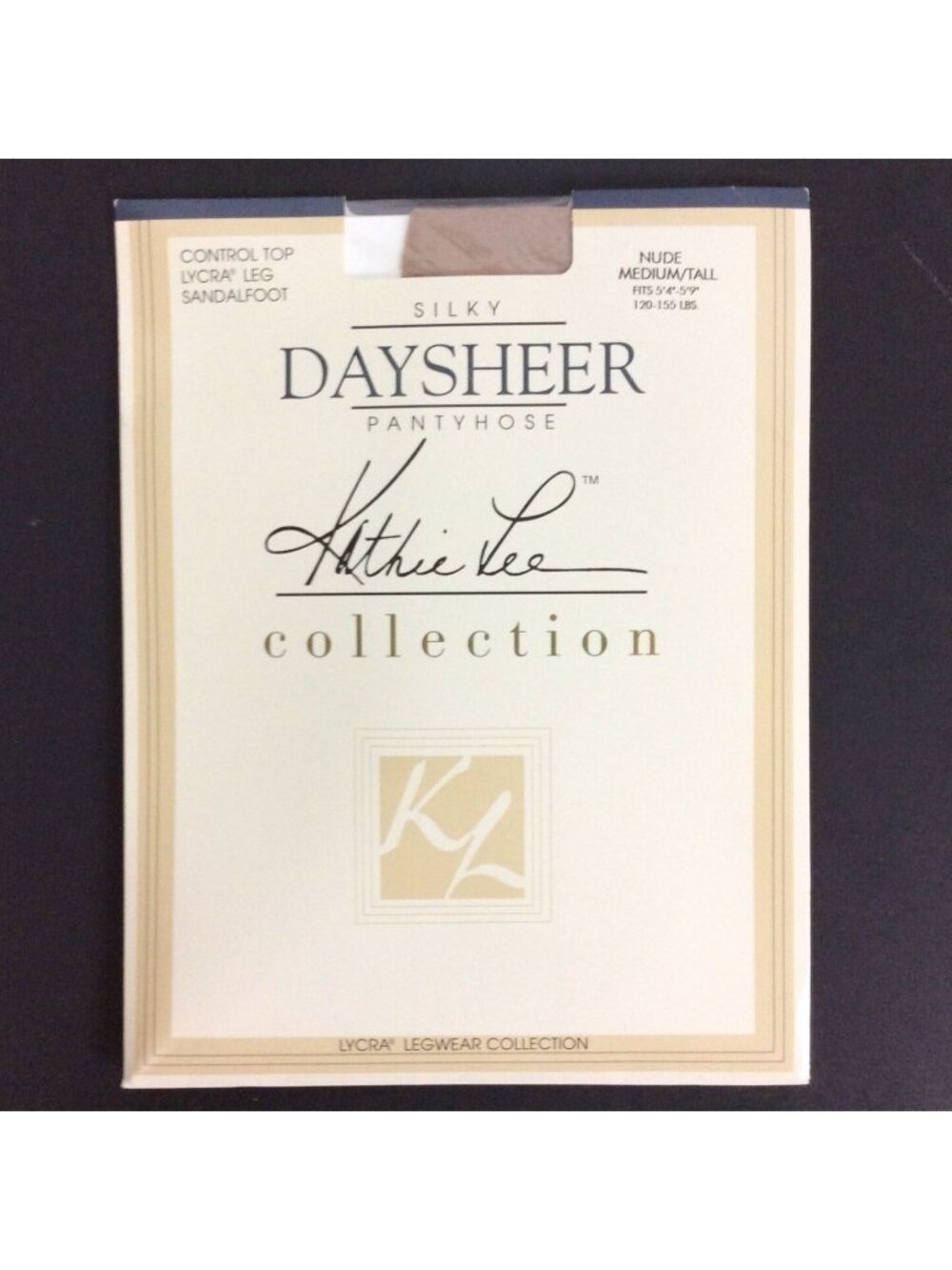 Kathie Lee Daysheer Pantyhose Medium Tall Silky Control Top Nude Beige